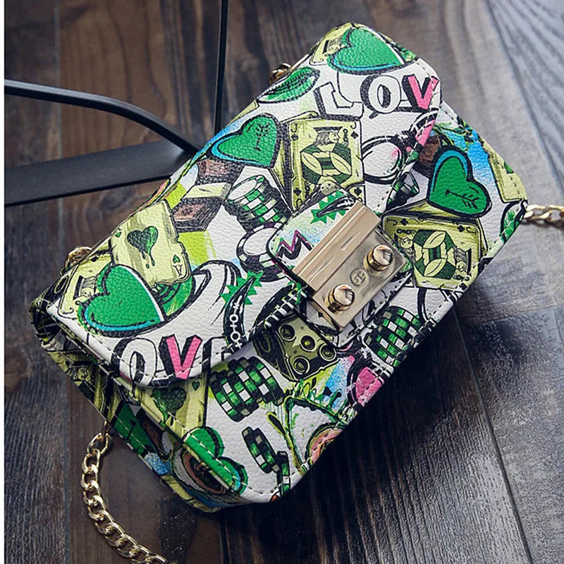 New Women Bags Summer Graffiti