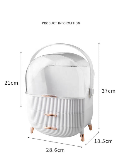 Dust Proof Plastic Makeup Jewelry Organizer