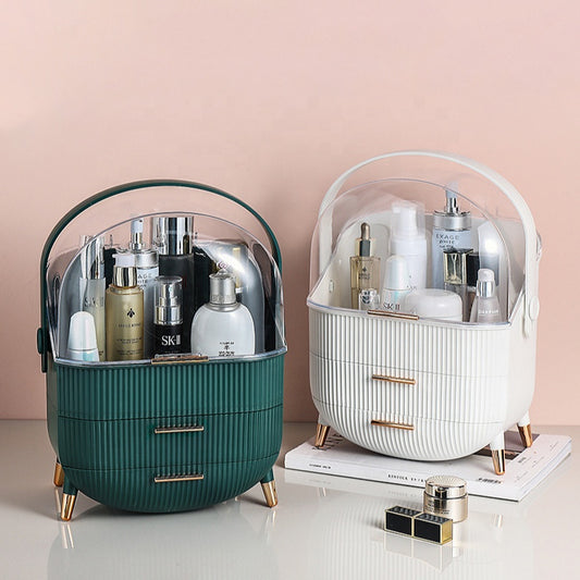Dust Proof Plastic Makeup Jewelry Organizer