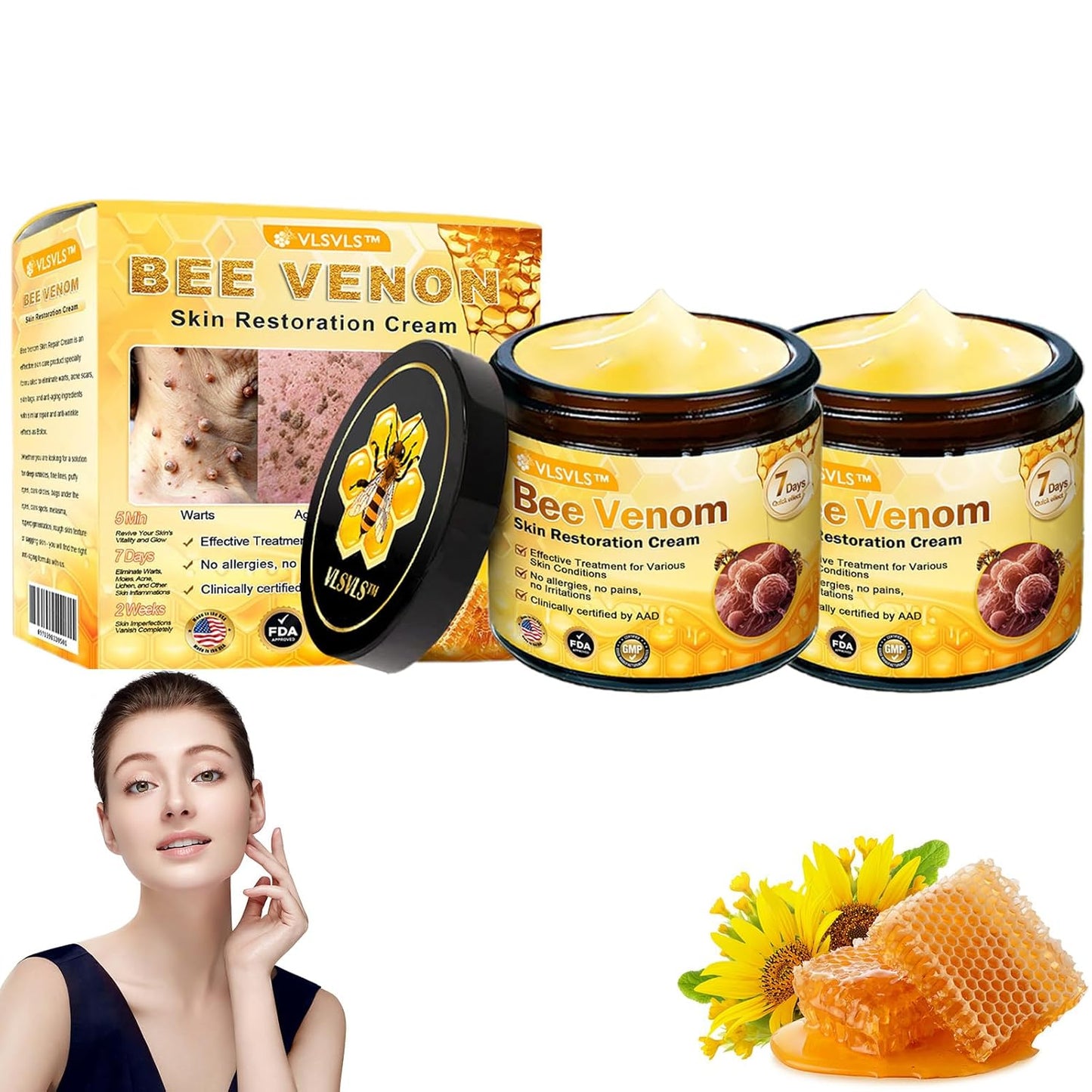 Bee VenomGlow™ Anti-Aging Cream ( 𝐂𝐚𝐬𝐡 𝐎𝐧 𝐃𝐞𝐥𝐢𝐯𝐞𝐫𝐲 )
